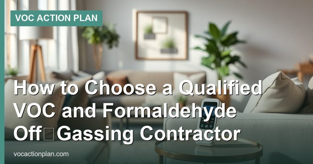 How to Choose a Qualified VOC and Formaldehyde Off‑Gassing Contractor