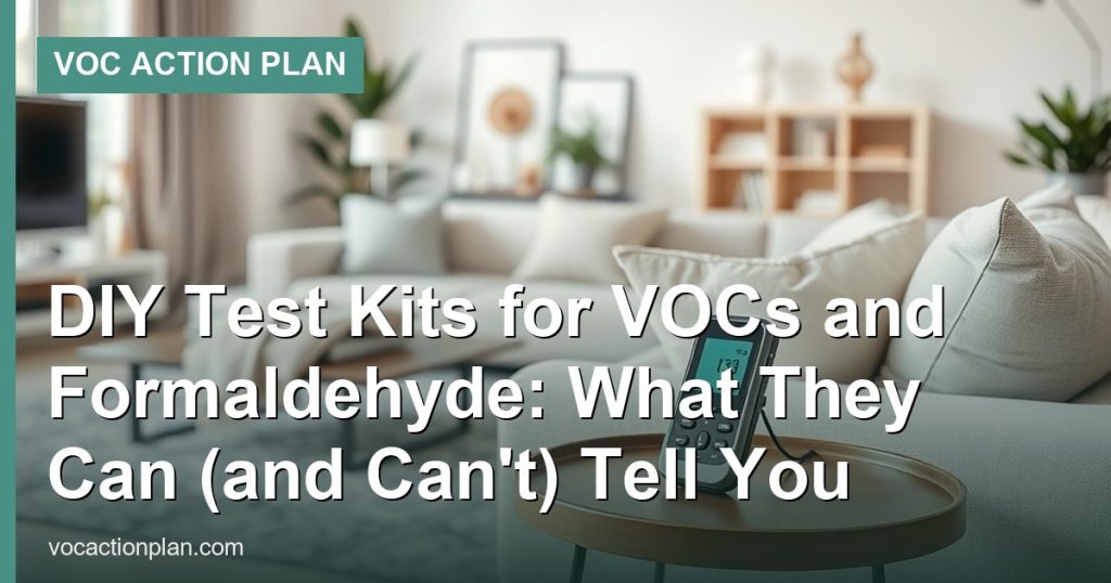 DIY Test Kits for VOCs and Formaldehyde: What They Can (and Can't) Tell You