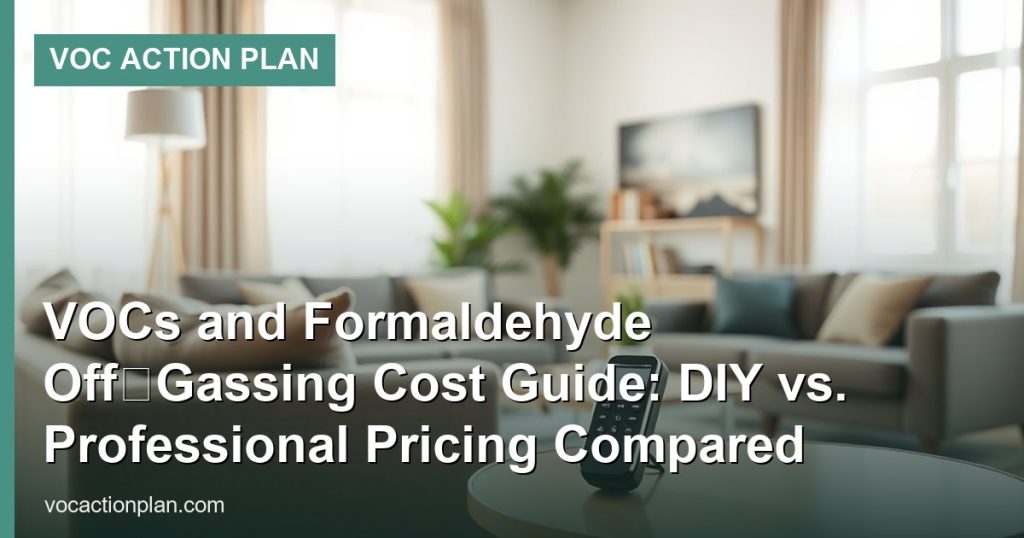 VOCs and Formaldehyde Off‑Gassing Cost Guide: DIY vs. Professional Pricing Compared