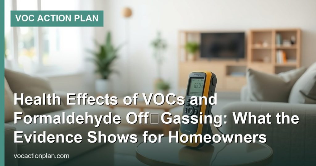 Health Effects of VOCs and Formaldehyde Off‑Gassing: What the Evidence Shows for Homeowners