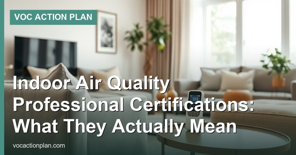 Indoor Air Quality Professional Certifications: What They Actually Mean