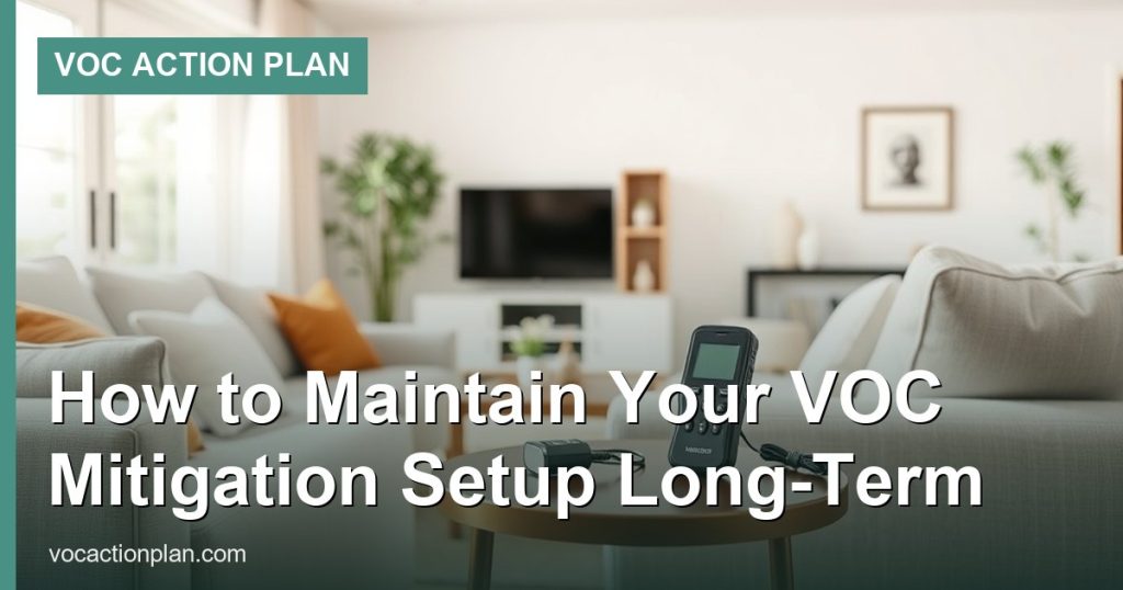 How to Maintain Your VOC Mitigation Setup Long-Term