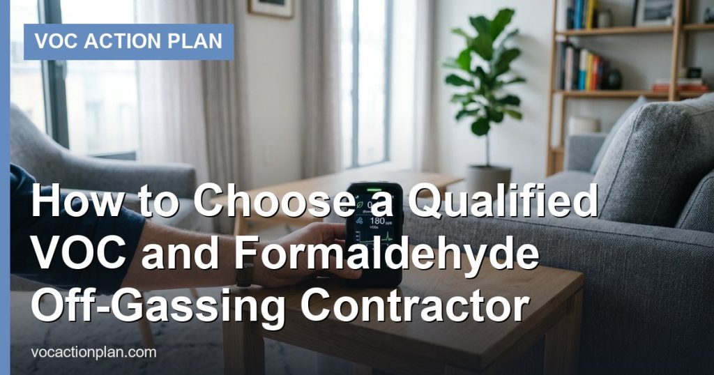 How to Choose a Qualified VOC and Formaldehyde Off‑Gassing Contractor - VOC Action Plan
